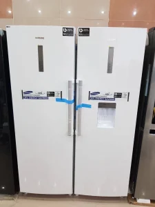 یخچال دوقلو سامسونگ رنگ سفید با فناوری Twin Cooling Plus و کمپرسور دیجیتال اینورتر