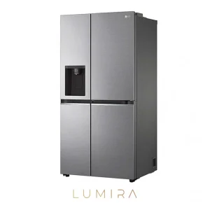 یخچال ساید ال جی 257 رنگ سیلور با ظرفیت بالا، سیستم سرمایش DoorCooling+ و Linear Cooling، کم‌صدا و کم‌مصرف